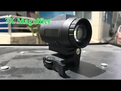 Holografik Görme ve Kırmızı Nokta Görme Alanı için 3X Büyütücü Avcılık Taktiksel Optikler 1000G Şok geçirmez