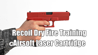 Airsoft Tabanca için Geri Tepme Kuru Ateş Eğitim Titreşim Namlu Lazer Kartuşu