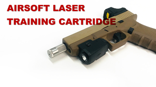 Airsoft Tabanca Kırmızı/IR Lazer Eğitim Kartuşu, Titreşimle Etkinleştirilen Namluya Monteli