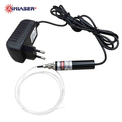 Plug and Play 650nm 50mW 105um Multimode Fiber Coupled Laser Diode Module With Power Adapter