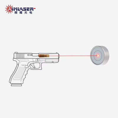 Altın kaplamalı 9mm lazer eğitim kartuşu 650nm kırmızı lazer mermi kuru ateş uygulaması için