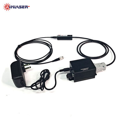 375nm 100mW Multimode Fiber-Pigtailed Laser Diod Modülü, 105μm Fiber Core, TTL Modülasyon ve Düzenlenebilir Güç Düğmesi